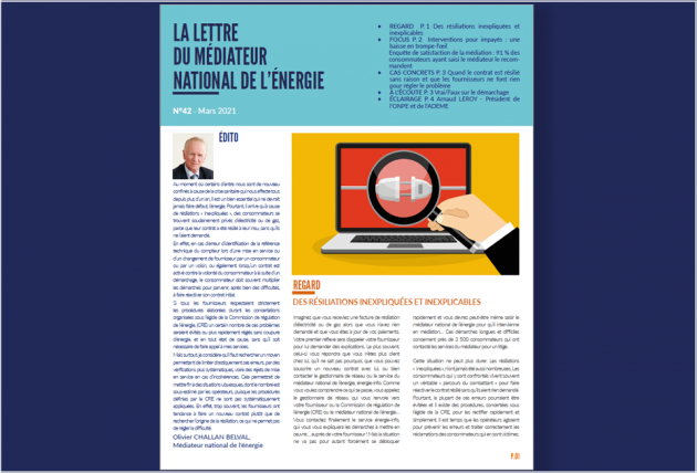 résiliations inexpliquées,démarchage